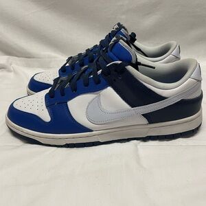 Blue and White Sneakers